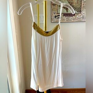 BCBG Max Azaria white tank top